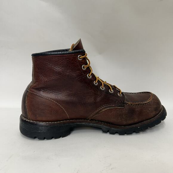 Red Wing Roughneck 6-inch Moc Work Boots “Dark Brown” 8146 main image 9